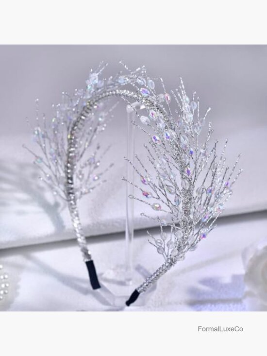 Crystal Rhinestone Headband Hair Accessory Wedding Bride Prom main image 5